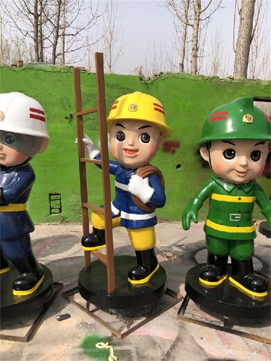北京制作玻璃鋼消防員雕塑電話,消防人物雕塑